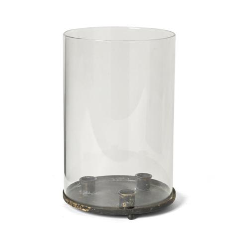 Ljuslykta - Cylinder 3 ljus - Vintage - 28 x 19 cm - www.frokenfraken.se