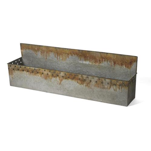 Låda - Metall - Vägg eller stående - 81 x 16 x 25,5 cm - www.frokenfraken.se