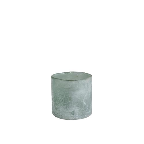 Ljuslykta Ebba Mellan - Grön - Ø10 x H10 cm - www.frokenfraken.se
