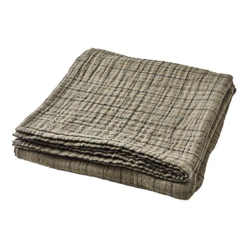 Bordsduk Rutig - Olivgrön/svart - 220 x 140 cm - www.frokenfraken.se