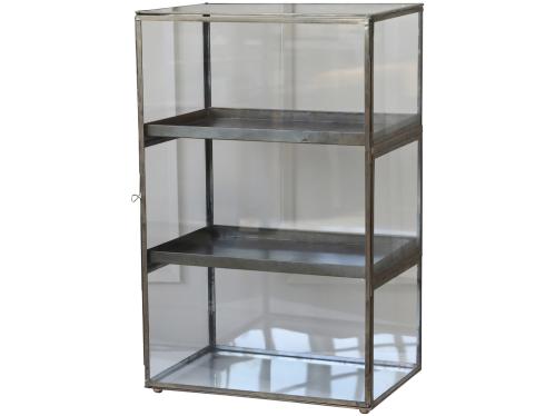 Skåp - Glas - Antik mässing - 62 x 40 cm - www.frokenfraken.se