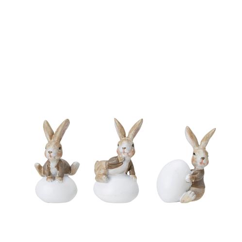 Kanin med ägg - 1 st - 9 cm - www.frokenfraken.se