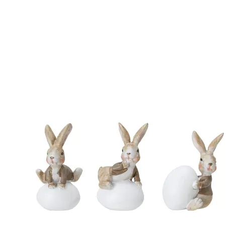 Kanin med ägg - 1 st - 9 cm - www.frokenfraken.se