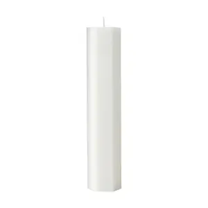 Spindelvävsljus - Vit - 5 x 25 cm - www.frokenfraken.se