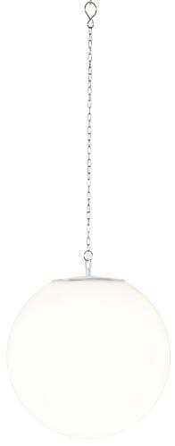 Solcellsdekoration - Utomhus - Vit stor boll/klot - Hängande - Ø30 cm - www.frokenfraken.se