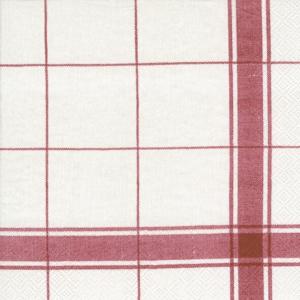 Servetter - Country Living Röd - 20 st - 33 x 33 cm - www.frokenfraken.se
