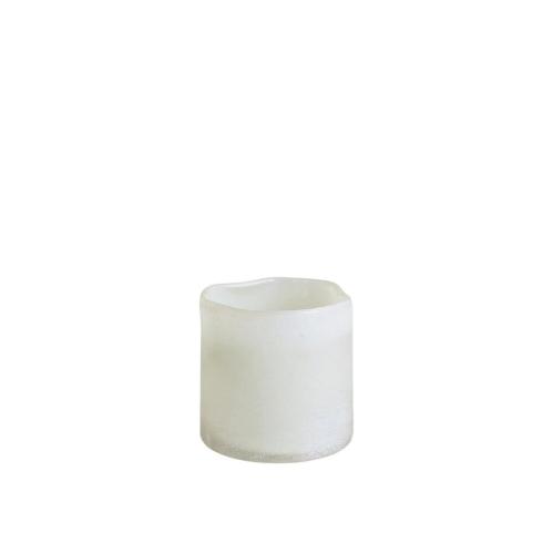 Ljuslykta Ebba Mellan - Vit - Ø10 x H10 cm - www.frokenfraken.se
