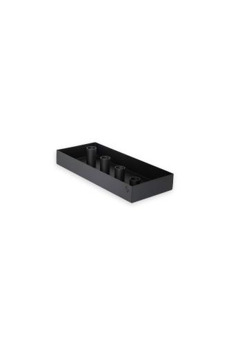 Bordsljusstake - SUND - 4 ljus magnet - Svart - 30 cm - www.frokenfraken.se