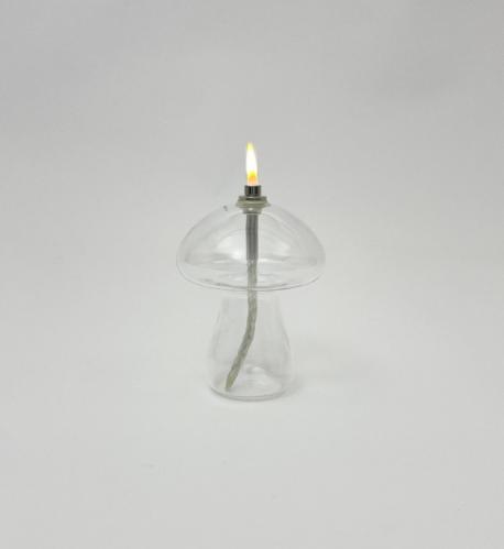 Oljelampa S - Glas - Mushroom - Ø8 x 10 cm - www.frokenfraken.se