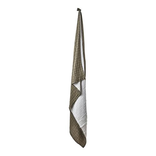 Bordsduk Rutig - Olivgrön/svart - 220 x 140 cm - www.frokenfraken.se