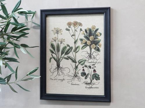 Tavla - Blomstermotiv & Svart ram - 43 x 33 cm - www.frokenfraken.se