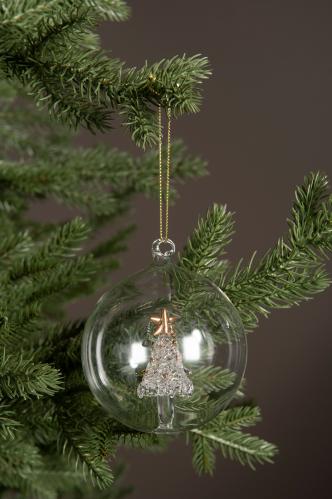 Julkula - Glas - Julmotiv - Ø8 cm - www.frokenfraken.se