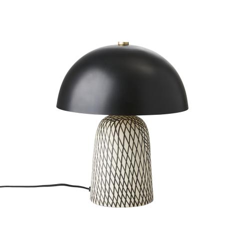 Bordslampa M - Svart Metall/Keramikfot - Ø15/31 x 38 cm - www.frokenfraken.se