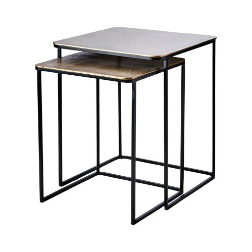 Bord - 2 storlekar - Mässingsfärgad - 47 x 47 x 56 cm - www.frokenfraken.se