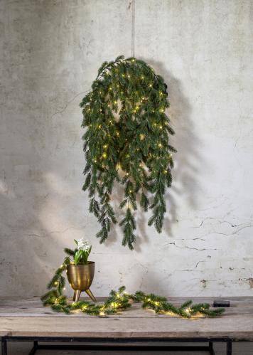 Girlang - Grön med belysning - 180 cm - www.frokenfraken.se