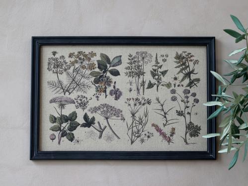 Tavla - Blommor & Svart ram - 40 x 60 cm - www.frokenfraken.se