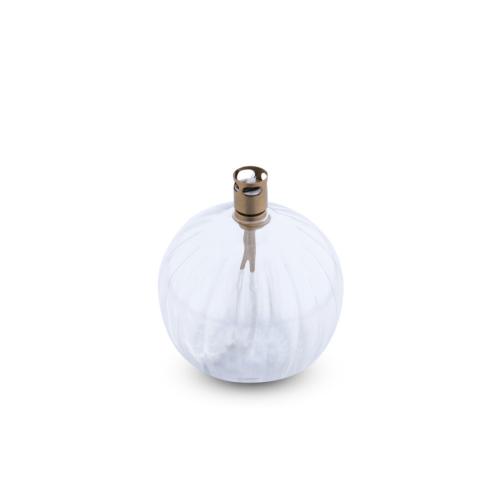 Oljelampa - Vågigt glas - Boll - Mässing - Ø9 cm - www.frokenfraken.se