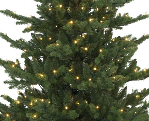 Julgran med belysning - Borgafjäll - 210 cm - 460 lampor - Inomhus & Utomhusbruk - www.frokenfraken.se