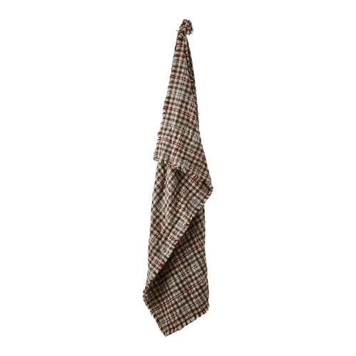Filt - Rutig beige - 180 x 130 cm - www.frokenfraken.se