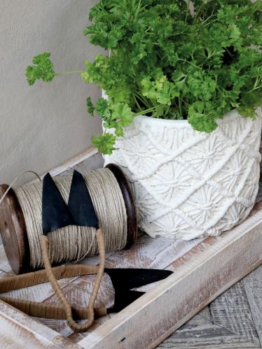 Träbrickor- 2 storlekar - Antik Vit - 43 x 25 cm - www.frokenfraken.se