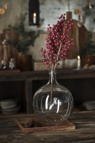 Glasvas - rund - munblåst - 31 cm - www.frokenfraken.se