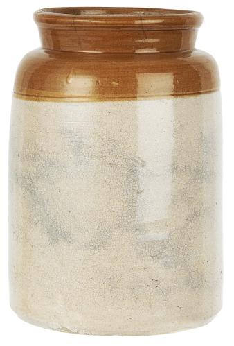 Kruka - Brun/Sand - Ca Ø17 x 17 cm - www.frokenfraken.se
