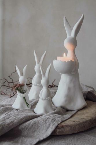 Påskdekoration - Hare - 5 x 5 x 12 cm - www.frokenfraken.se