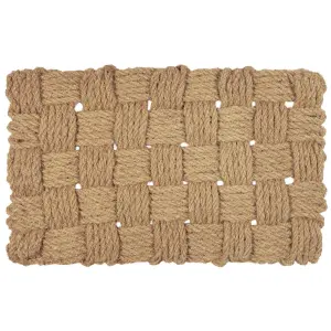 Dörrmatta - Flätad kokosfibrer - 75 x 45 cm - www.frokenfraken.se