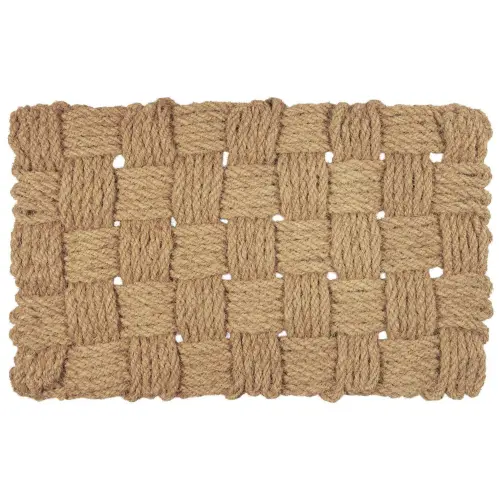 Dörrmatta - Flätad kokosfibrer - 75 x 45 cm - www.frokenfraken.se