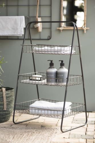 Trådhylla - För bord eller bänk - Metall - 45 x 78 x 34,5 cm - www.frokenfraken.se
