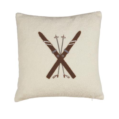 Kuddfodral - SKI - OFFWHITE - 48 X48 CM - www.frokenfraken.se