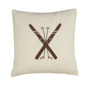 Kuddfodral - SKI - OFFWHITE - 48 X48 CM - www.frokenfraken.se