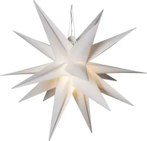 Adventstjärna - vit - utomhus/inomhus - 100 cm - www.frokenfraken.se