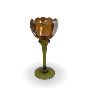 Ljusstake - Rose Mörk Orange - 18 cm - www.frokenfraken.se