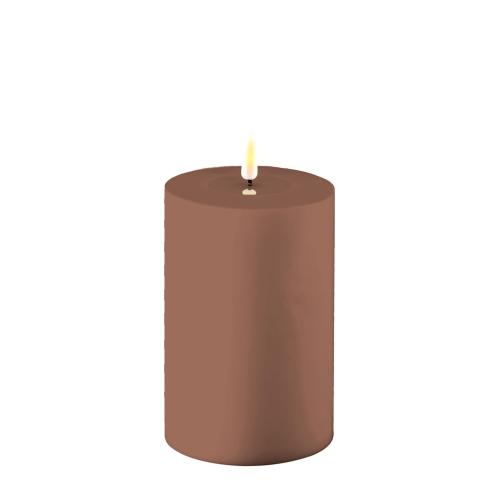 Batteriljus - Blockljus - Mocca - Real Flame - Utomhus - 10 x 15 cm - www.frokenfraken.se