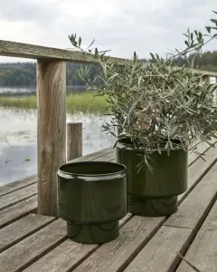 Krukor Järn - Utomhus - Pile - Gröna - Ø36 & 30 cm - www.frokenfraken.se