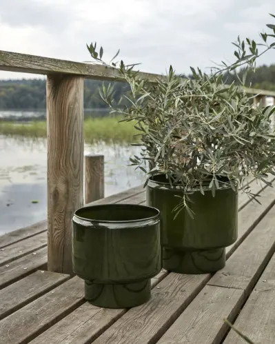 Krukor Järn - Utomhus - Pile - Gröna - Ø36 & 30 cm - www.frokenfraken.se