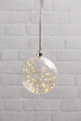 Glaskula - Glow Klar- Ø15 cm - www.frokenfraken.se