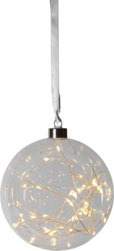 Glaskula - Glow Klar- Ø15 cm - www.frokenfraken.se