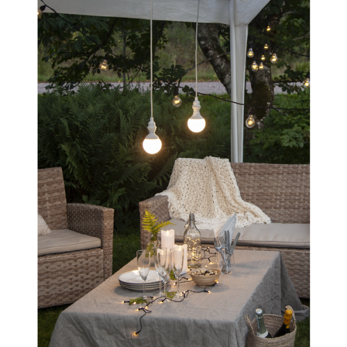 Batteriljus LED - 7 x 20 cm - Utomhus - Timer - www.frokenfraken.se
