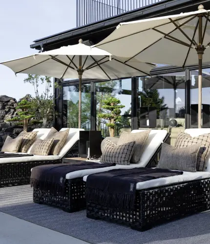 Solsäng - Artwood ORLANDO - Classic Black - Inkl dyna - www.frokenfraken.se