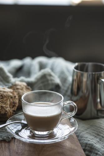 Kaffekopp - Glas - 140ml - 7,5 x Ø14,5 cm - www.frokenfraken.se