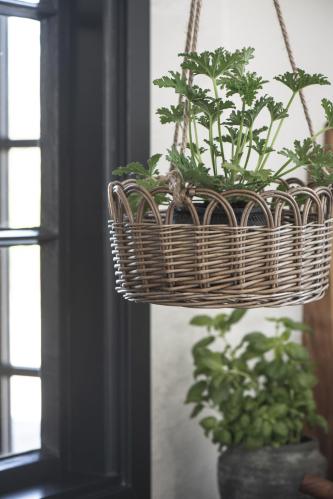Hängande korg - Med rep - 15/70 x Ø30 cm - www.frokenfraken.se