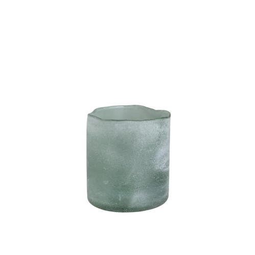 Ljuslykta Ebba Stor - Grön - Ø12 x H13 cm - www.frokenfraken.se