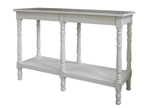 Skänk med hylla - Antik Vit - 80 x 120 cm - www.frokenfraken.se
