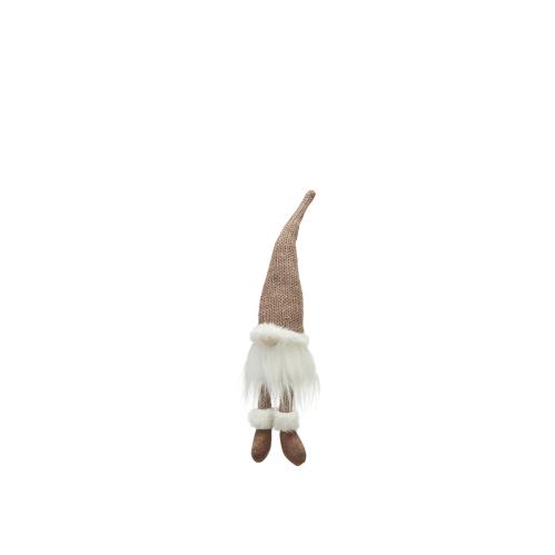Tomte - Sittande - Brun - 40 cm - www.frokenfraken.se