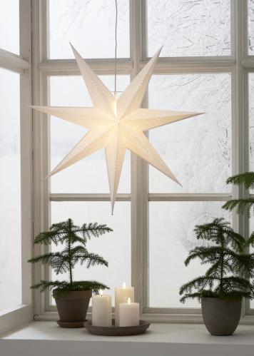 Adventsstjärna - Papper LYSA - 70 cm - www.frokenfraken.se
