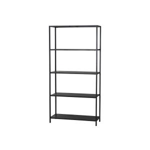 Hylla - Svart - 90 x 35 x 180 cm - www.frokenfraken.se