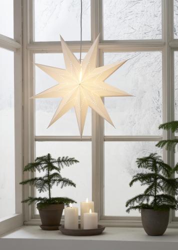 Adventsstjärna - Papper LYSA - 60 cm - www.frokenfraken.se