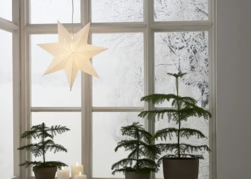 Adventsstjärna - Papper LYSA - 43 cm - www.frokenfraken.se